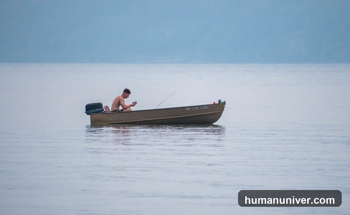 Person setting healthier social media boundaries with a phone